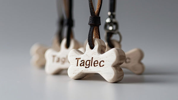 Wooden dog tags new arrivals