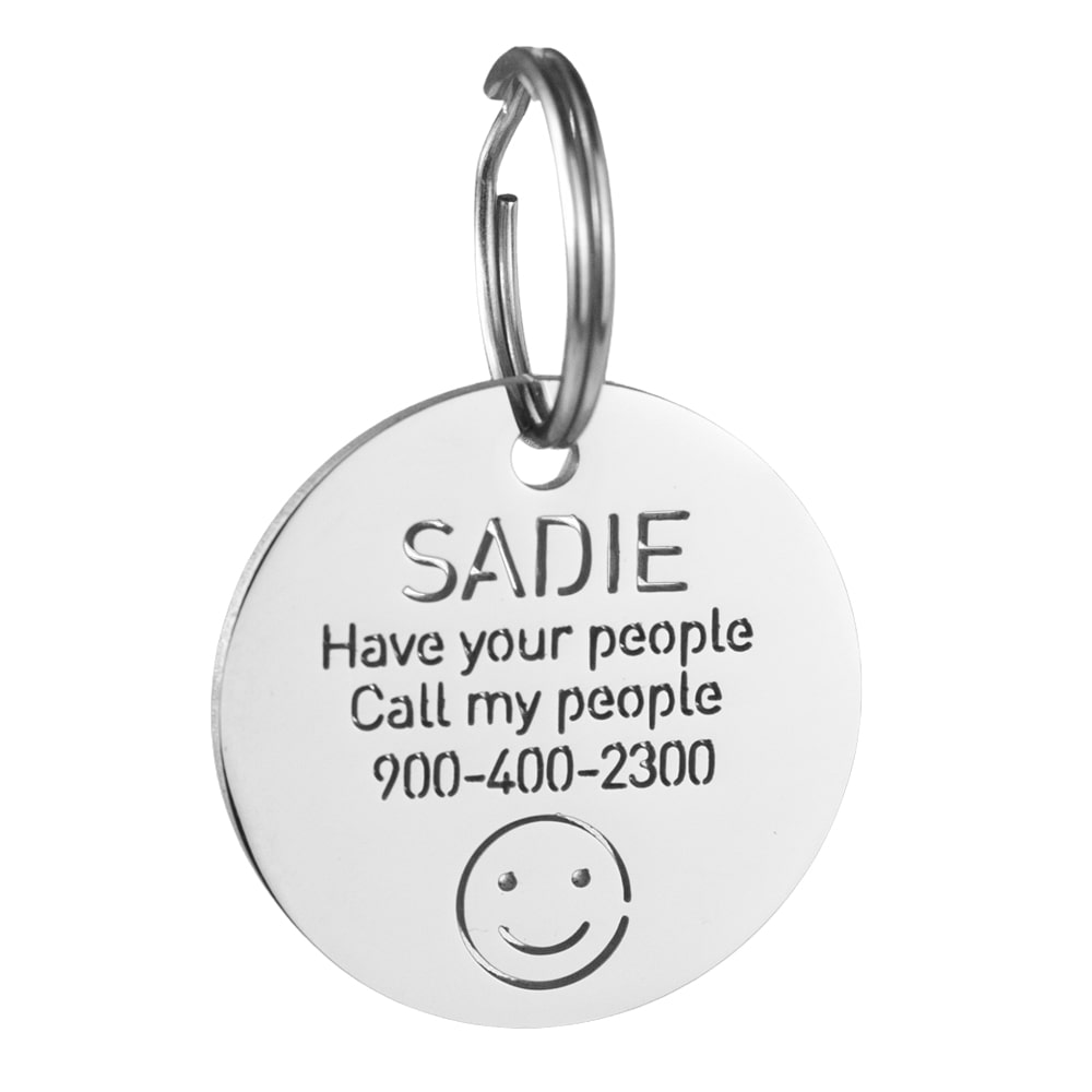 Smile-dog-tag