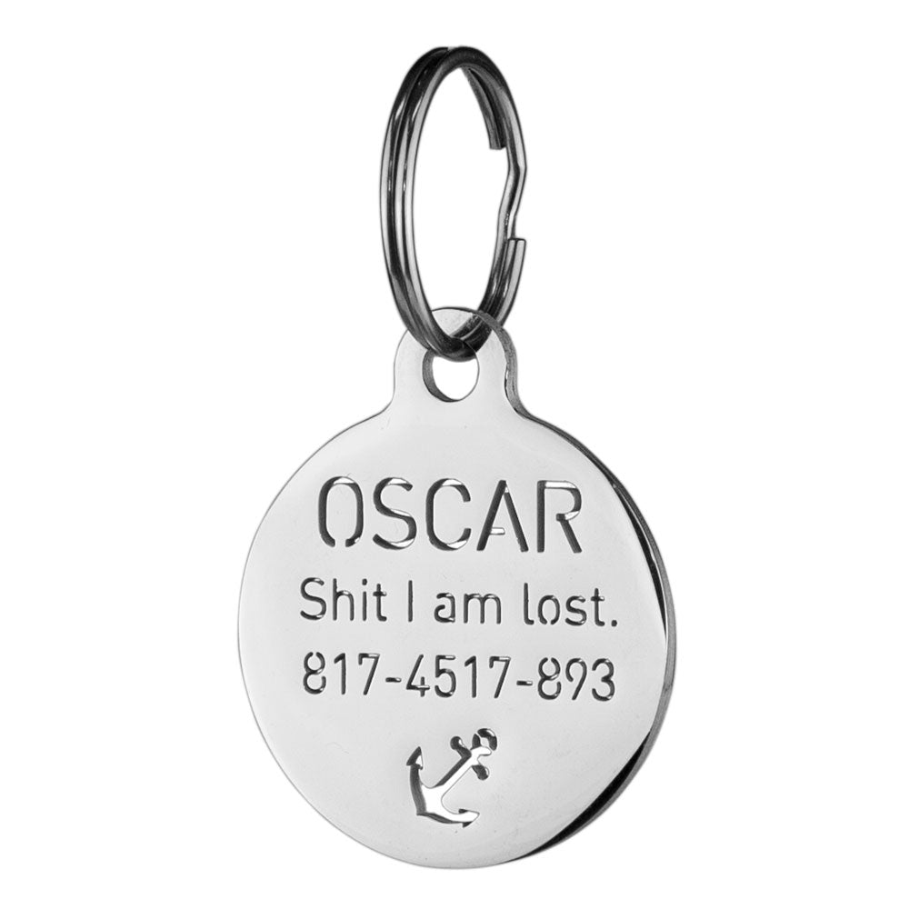 Small Openwork Round Tag