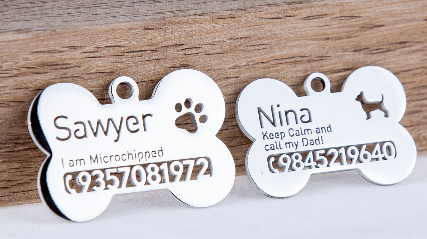 Bone Shaped Dog Tags
