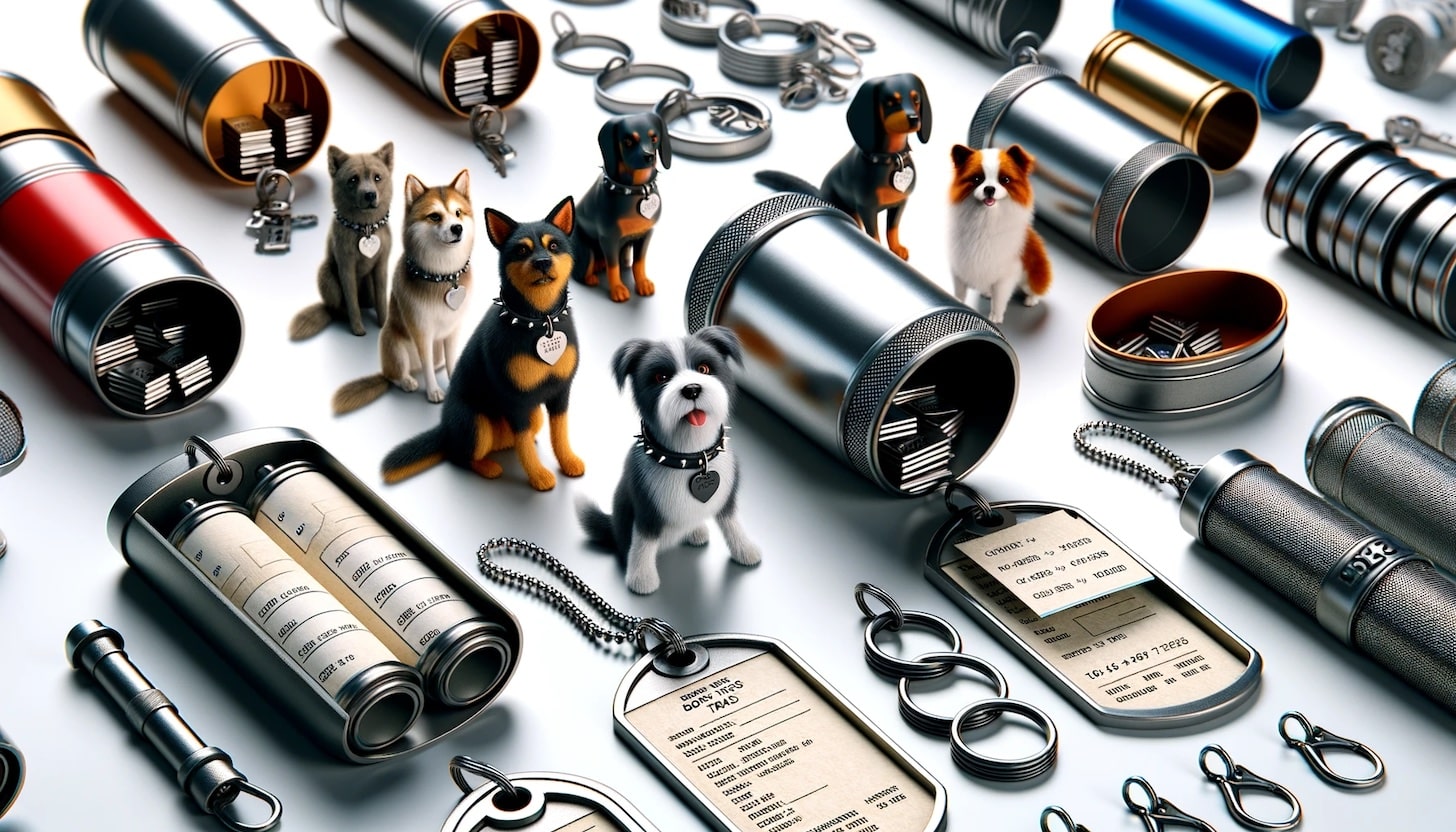 Barrel and Tube Dog Tags