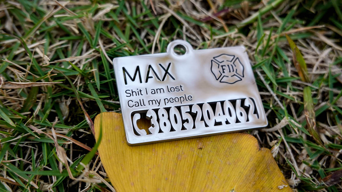 Custom Dog ID Tags for Rescue Dogs