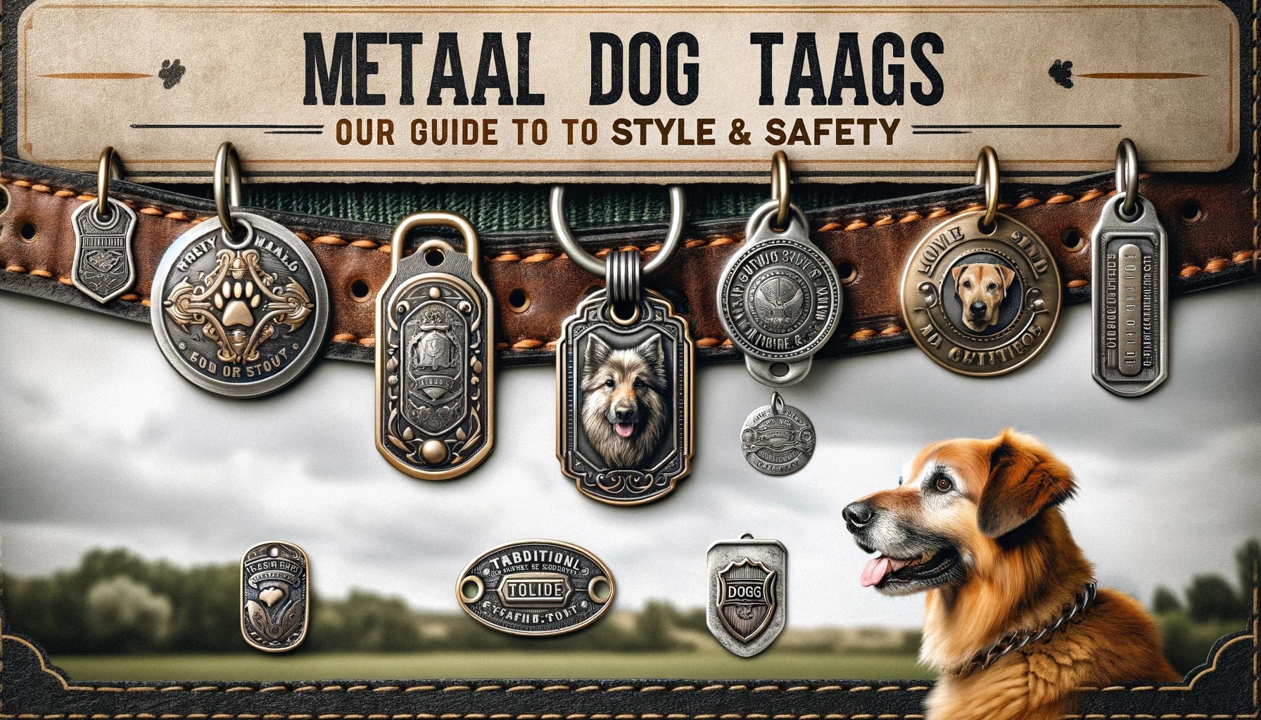 Traditional Metal Dog Tags