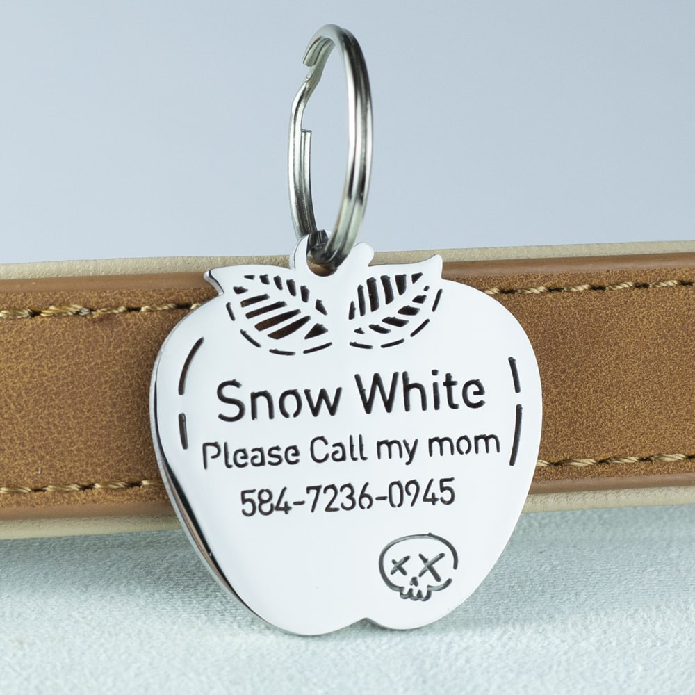 Apple Dog ID Tag - Taglec