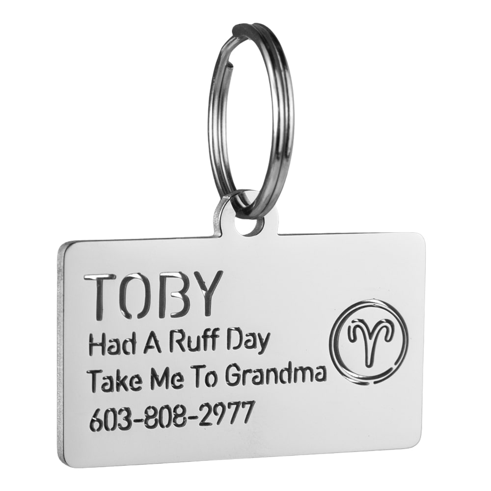 Aries-zodiac-dog-id-tag