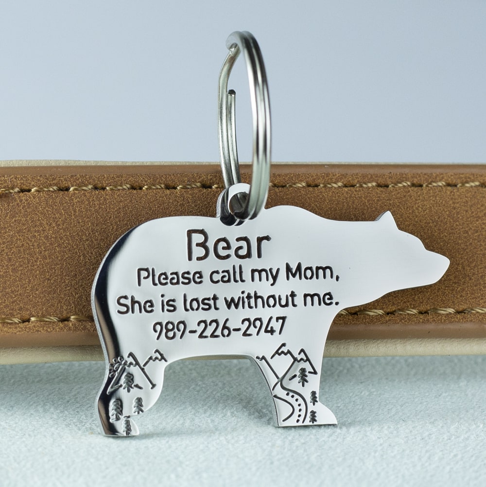 Bear-dog-id-tag