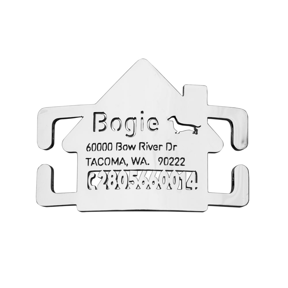 Home Slide On Dog ID Tag