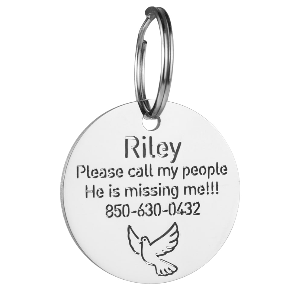 Round-dog-tag-with-pigeon-icon