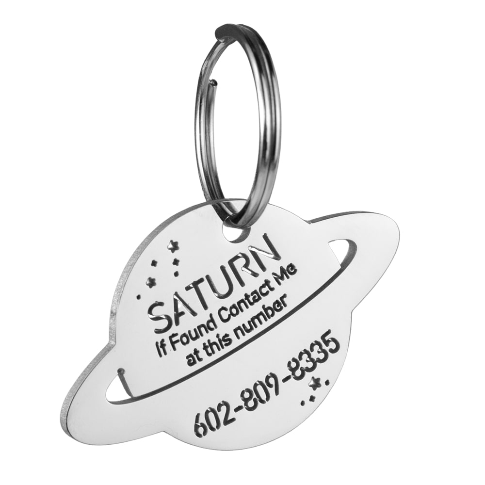 Saturn-dog-id-tag