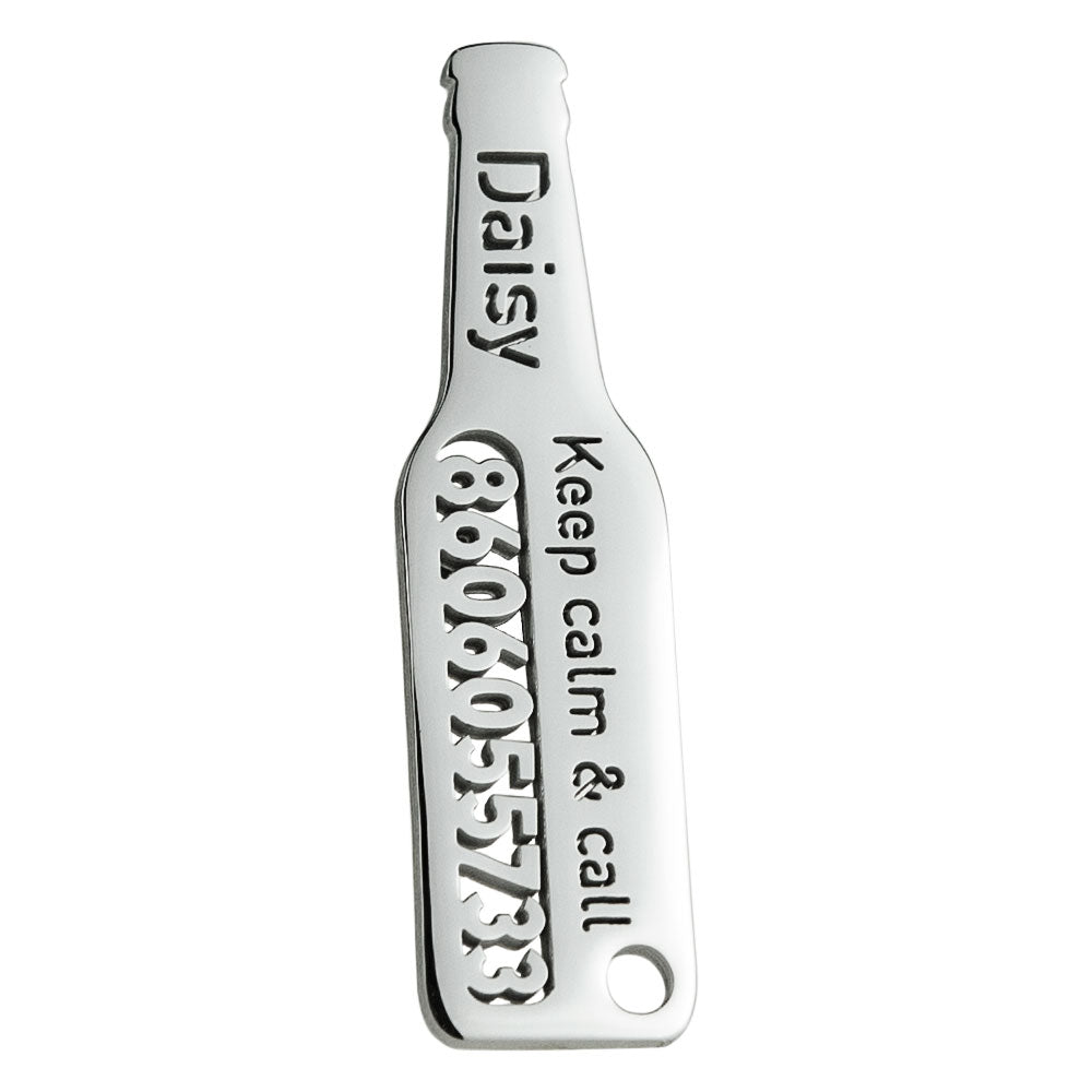 Beer Bottle Dog ID Tag