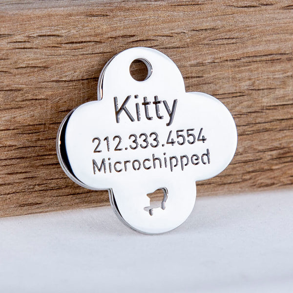 Lucky Clover Dog ID Tag Taglec