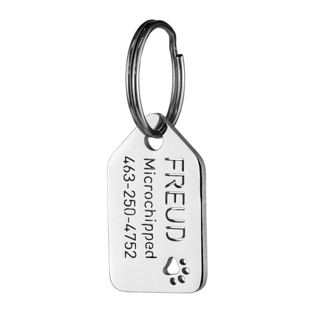 Small dog id tag top