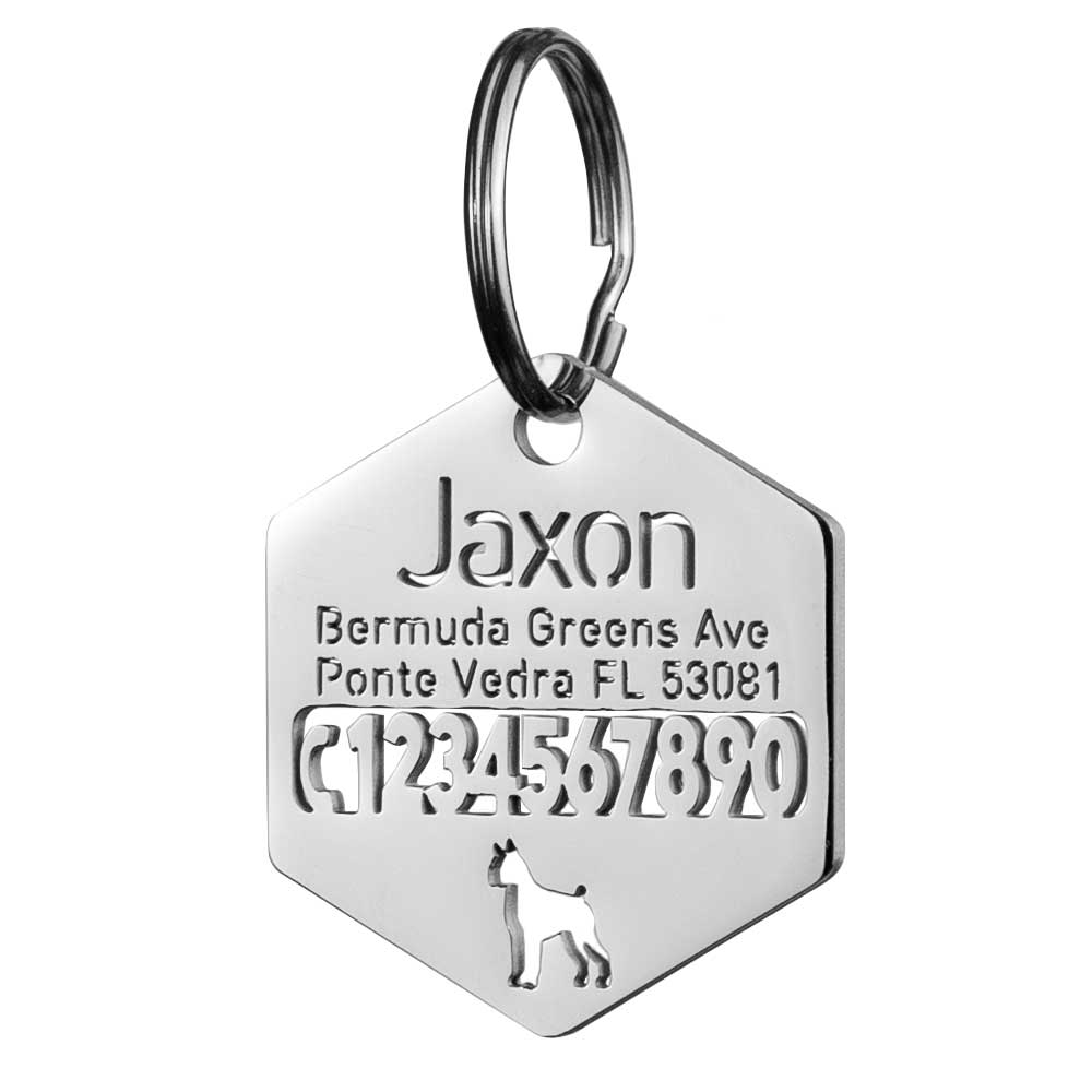 Popular Stainless Steel Dog Tag Durable 304 Metal Pet Tag - China